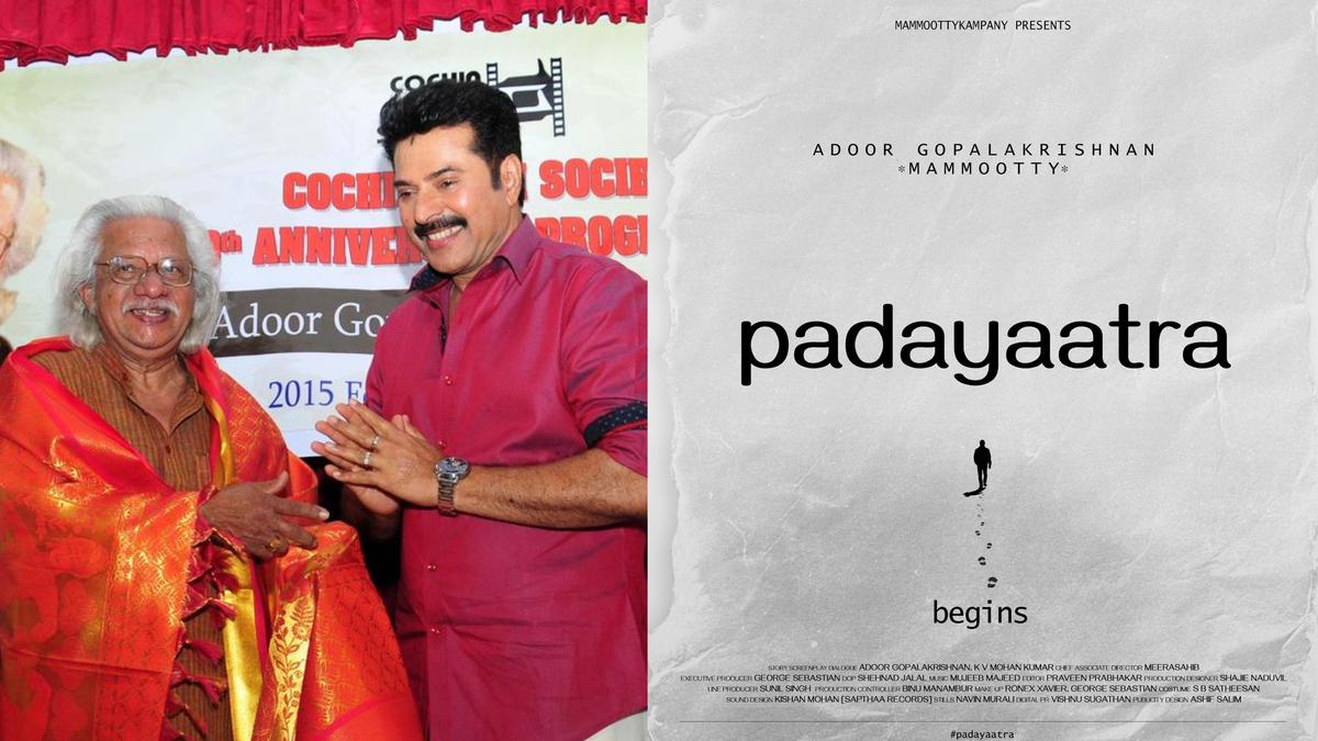 Mammootty, Adoor Gopalakrishnan reunite for ‘Padayaatra’; film goes on floors